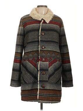 NWT Billabong Large Multicolor Patterned Coat